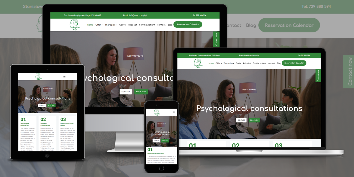psychoazyl Responsive Website Design