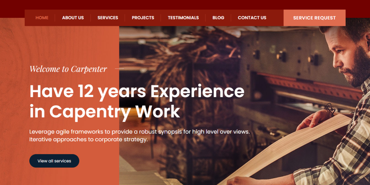 HVAC website design showcasing modern and functional layout