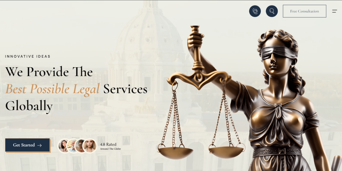 modern law firm website design