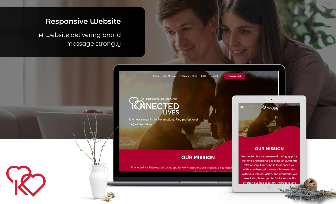 Responsive Website Development for Dating App