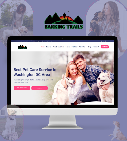 Barking Trails Custom web development