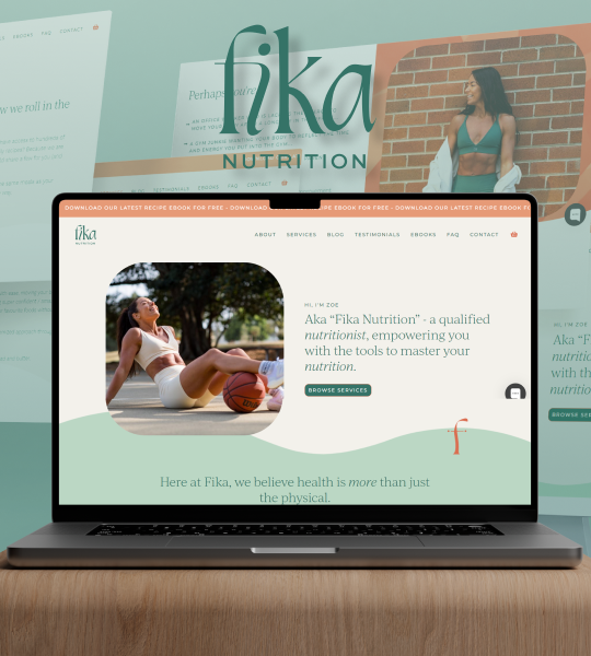 Fika Nutrition - Attractive web design service