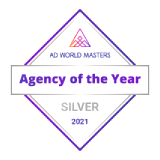 Awarded Silver Agency of the Year 2021 by Ad World Masters