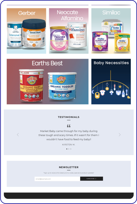 eCommerce Homepage Design