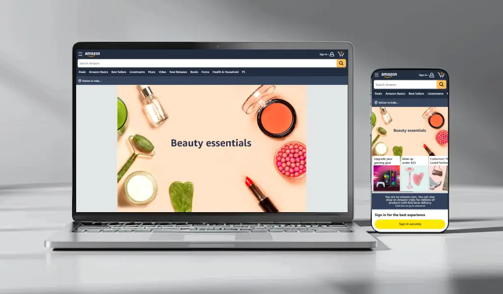 Amazon Responsive Design
