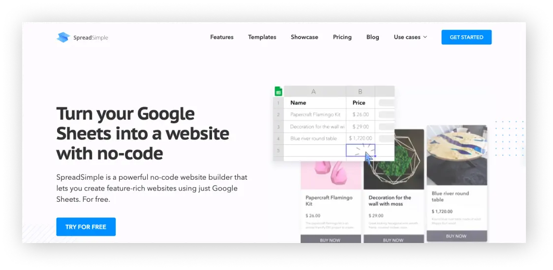SpreadSimple