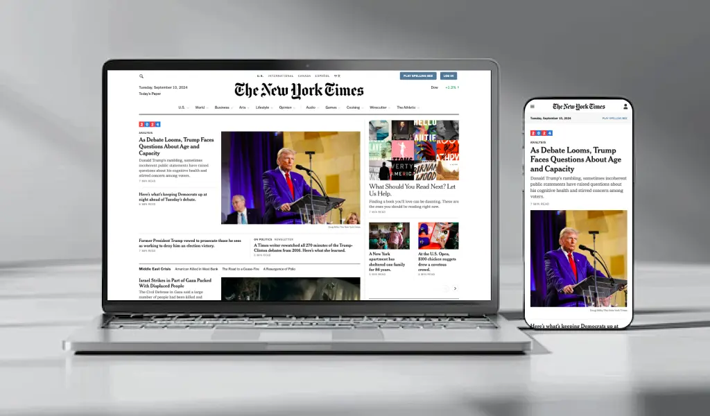 The New York Times Responsive Website
