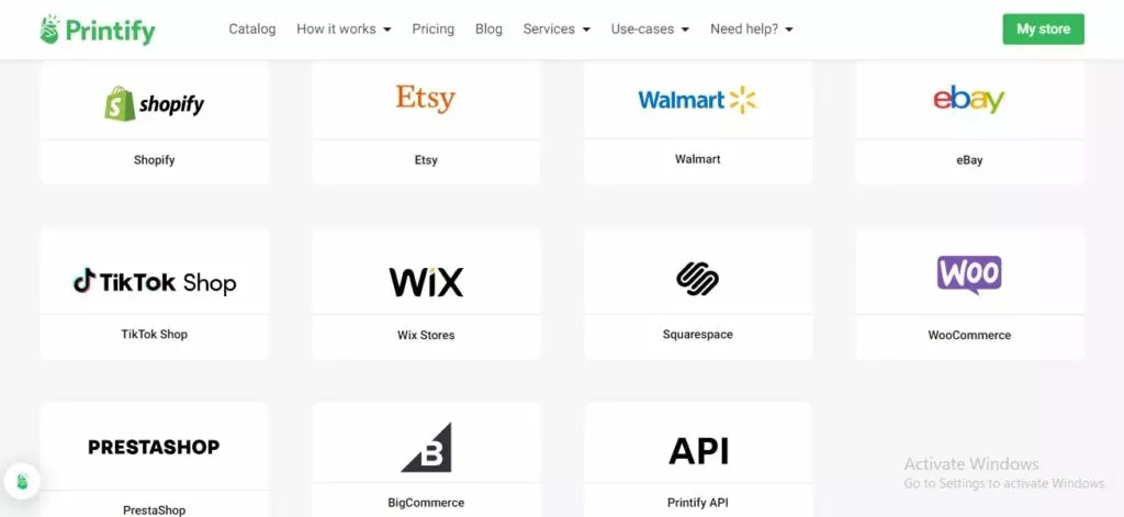 Apps & Integration - Printify