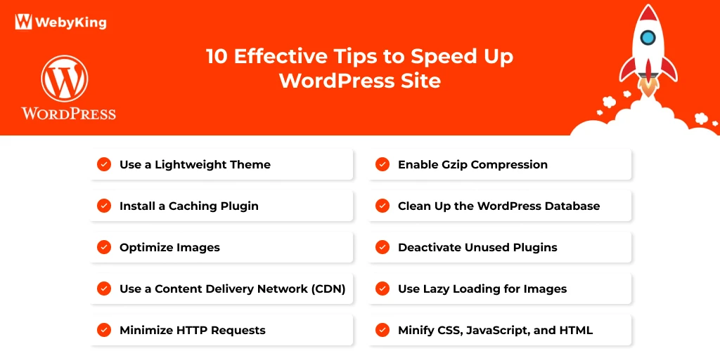 10 effective tips to speed up wordpress site