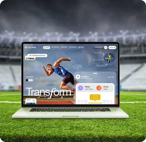 sports website design and development services