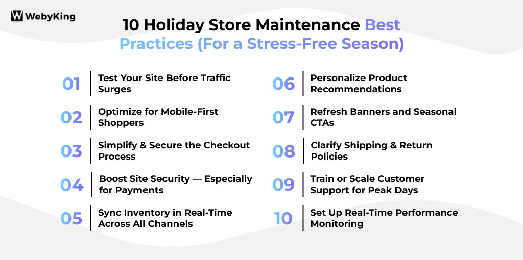 10 holiday store maintenance best practices for a stress free season