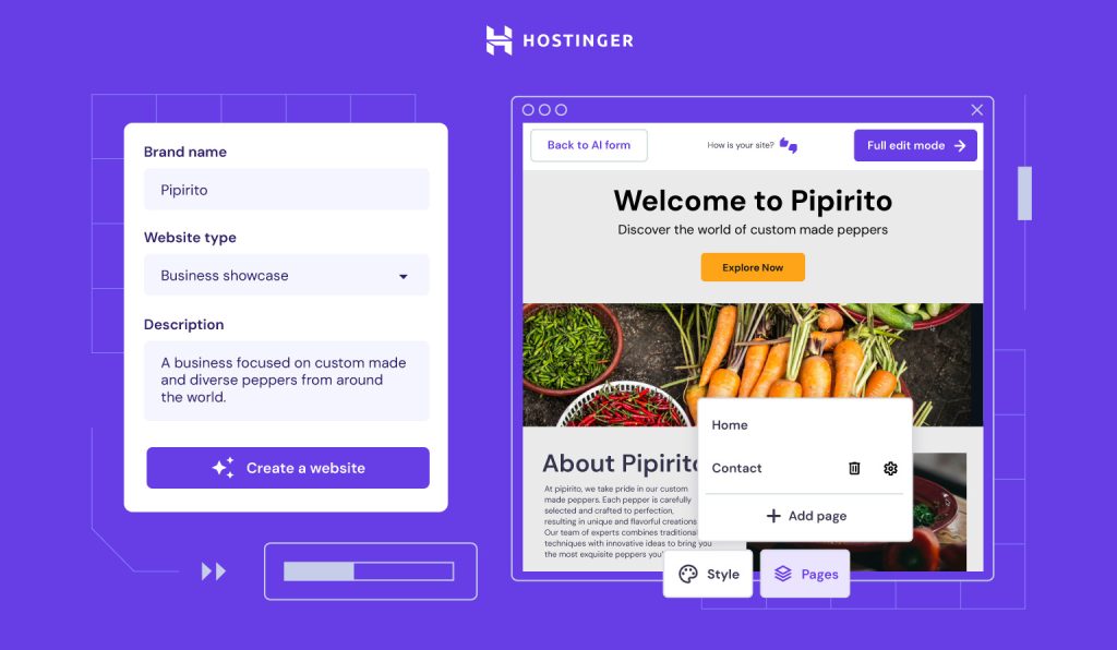 Hostinger - eCommerce Website Builder