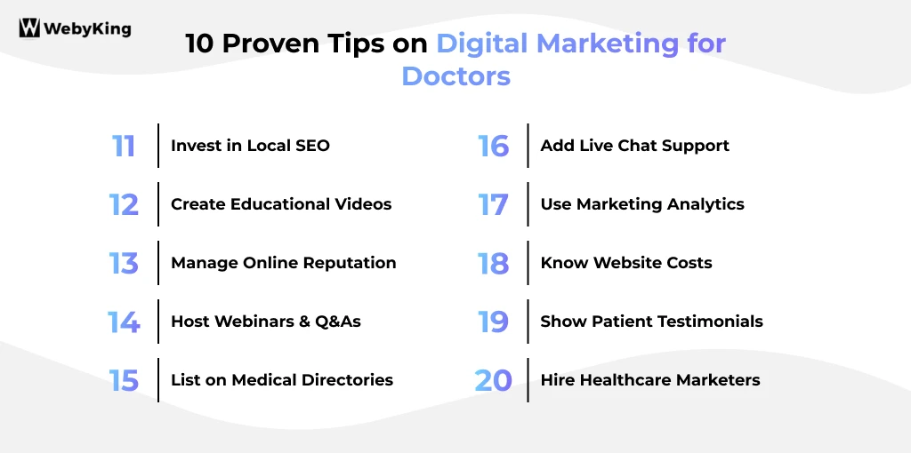 10 Proven Tips on Digital Marketing for Doctors