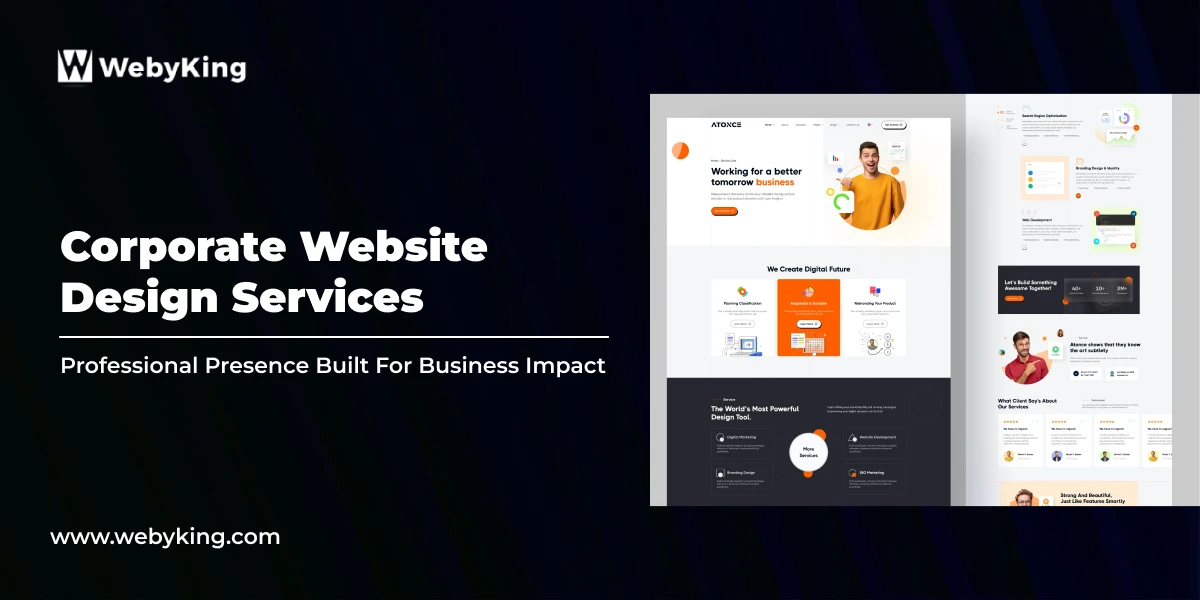Web Design Company Examples Corporate Website Design - WebyKing