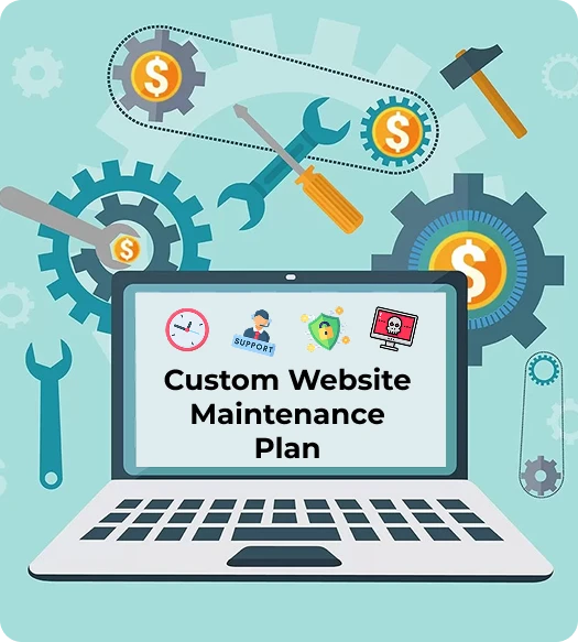 Custom Website Maintenance Plan Illustator
