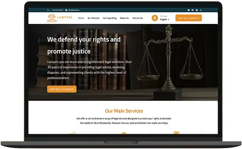 law firm website banner