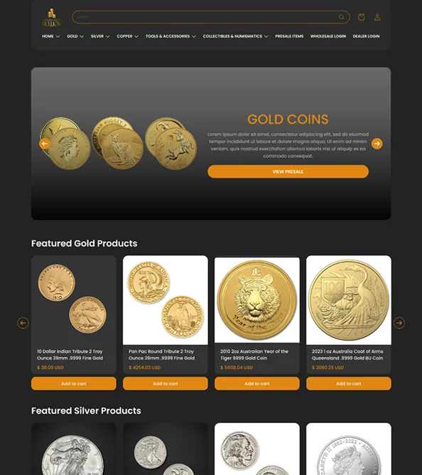 Gold and Silver Coins Collection