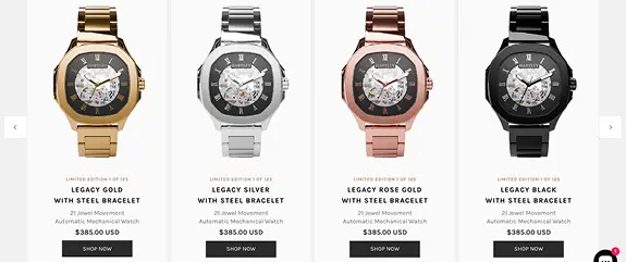 Hartley Watches classic watch range