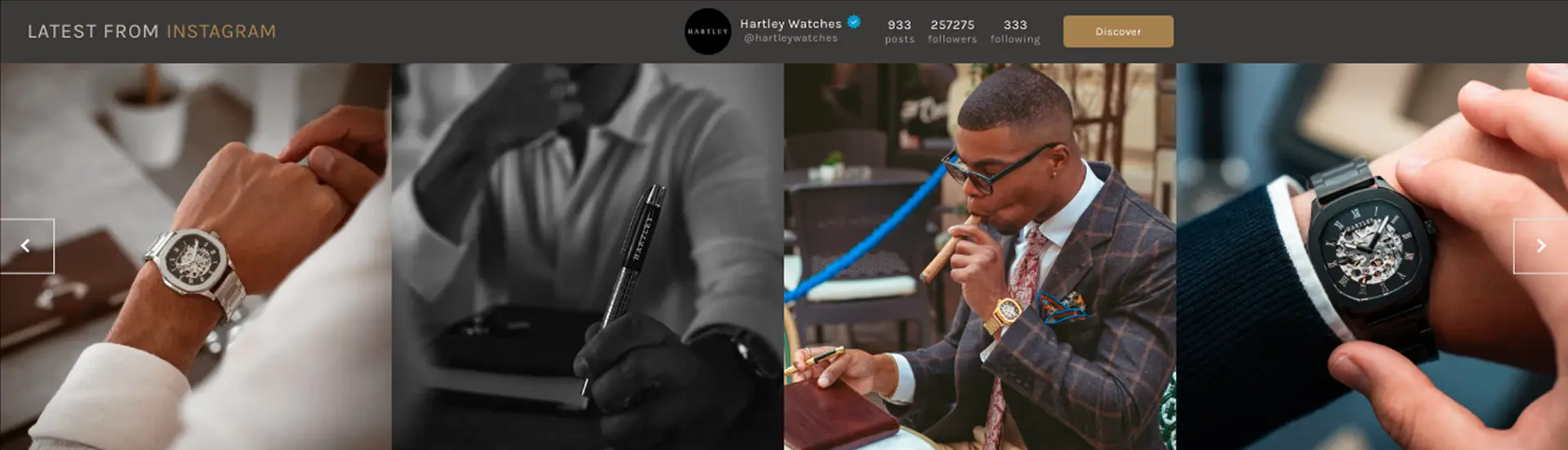Hartley Watches Instagram feed