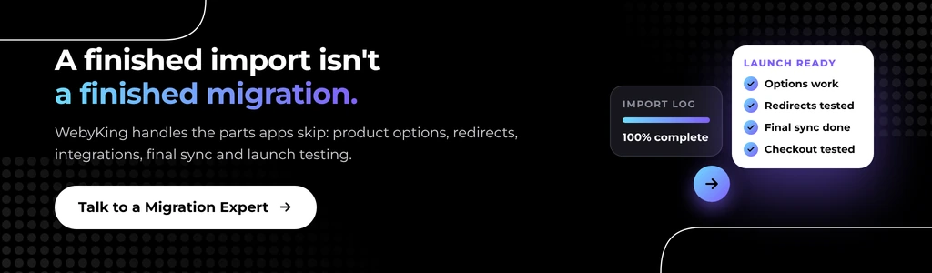 Get a free Wix to Shopify migration assessment
